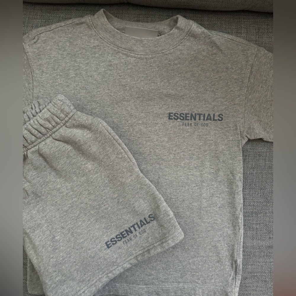 Grey Essentials Fear of God Kids set